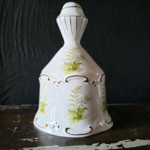 Vintage St. George Fine Bone China Bell Ferns Gold Trim, Plant Lover, Guest Room - Picture 5 of 7
